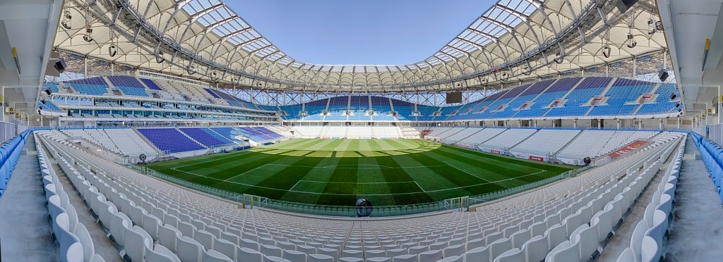 Футбольный стадион Волгоград Арена. Панорамная фотография