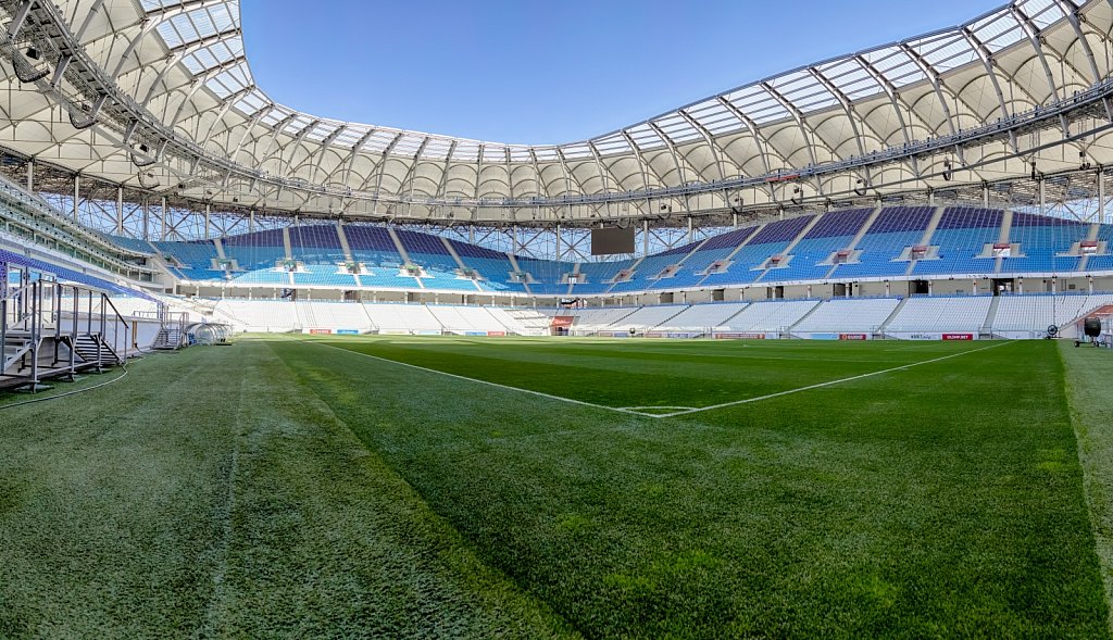 Футбольный стадион Волгоград Арена. Панорамная фотосъемка