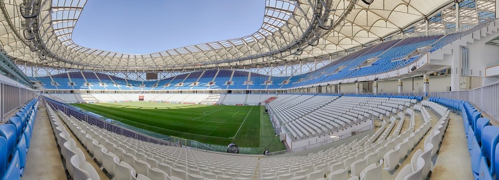 Панорамная фотосъемка футбольного стадиона Волгоград Арена
